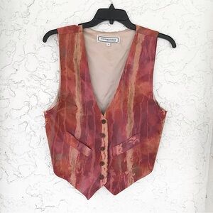 ✨Stijfselkissie Marijke Benedict Silk Boutique Vest,SzM, NWOT